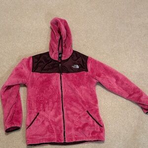 The North Face Kids Pink and Brown Fleece Jacket